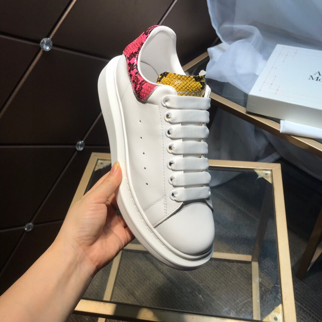 Alexander Mqueen Air Platform Leather Sneakers  - DopestKickz