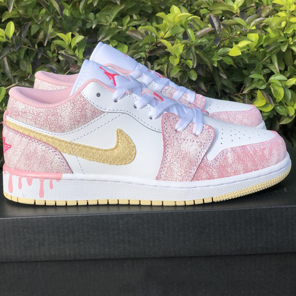 Jordan Air 1 Low GS Arctic Punch Paint CW7104-601 - DopestKickz