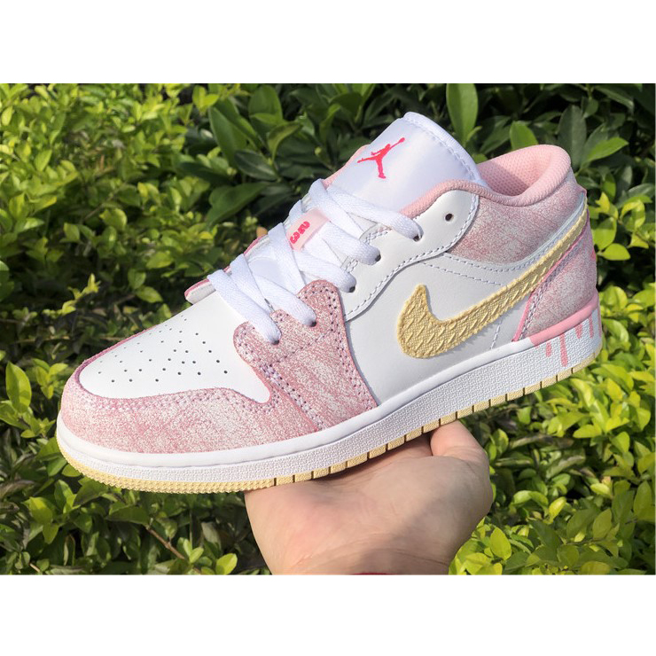 Jordan Air 1 Low GS Arctic Punch Paint CW7104-601 - DopestKickz