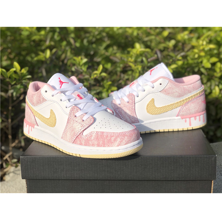 Jordan Air 1 Low GS Arctic Punch Paint CW7104-601 - DopestKickz