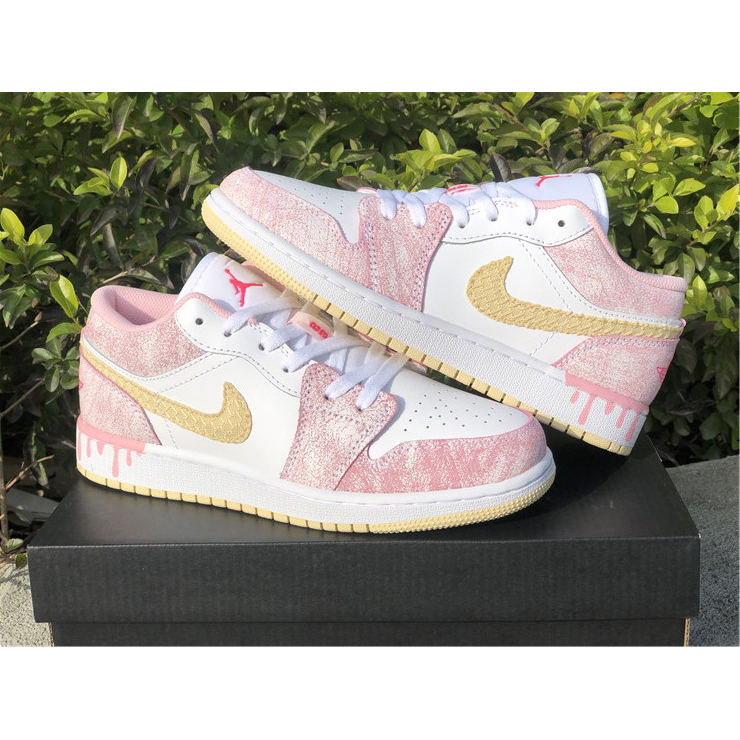 Jordan Air 1 Low GS Arctic Punch Paint CW7104-601 - DopestKickz