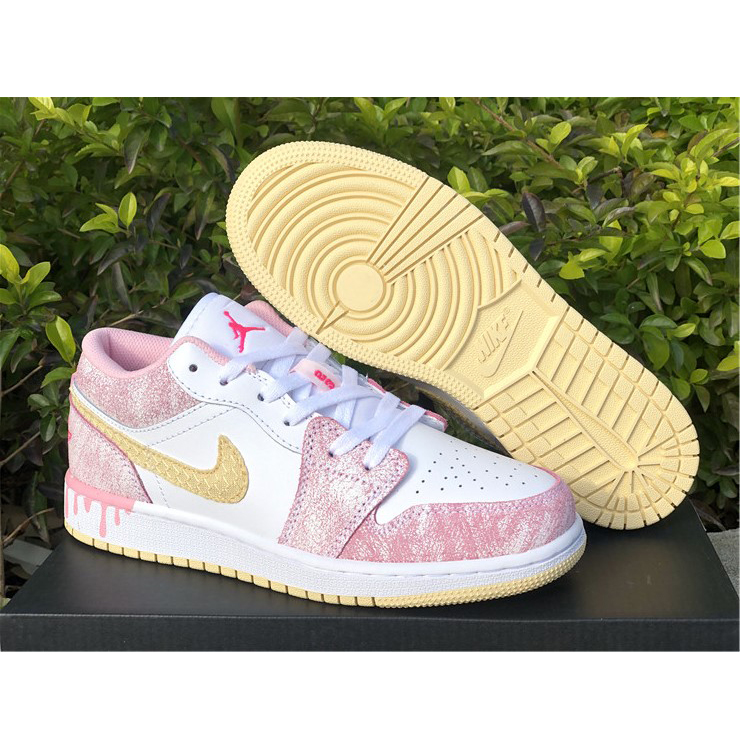 Jordan Air 1 Low GS Arctic Punch Paint CW7104-601 - DopestKickz