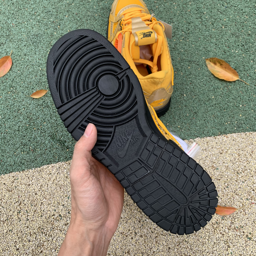 Nike Air Rubber Dunk Off-White University Gold - DopestKickz