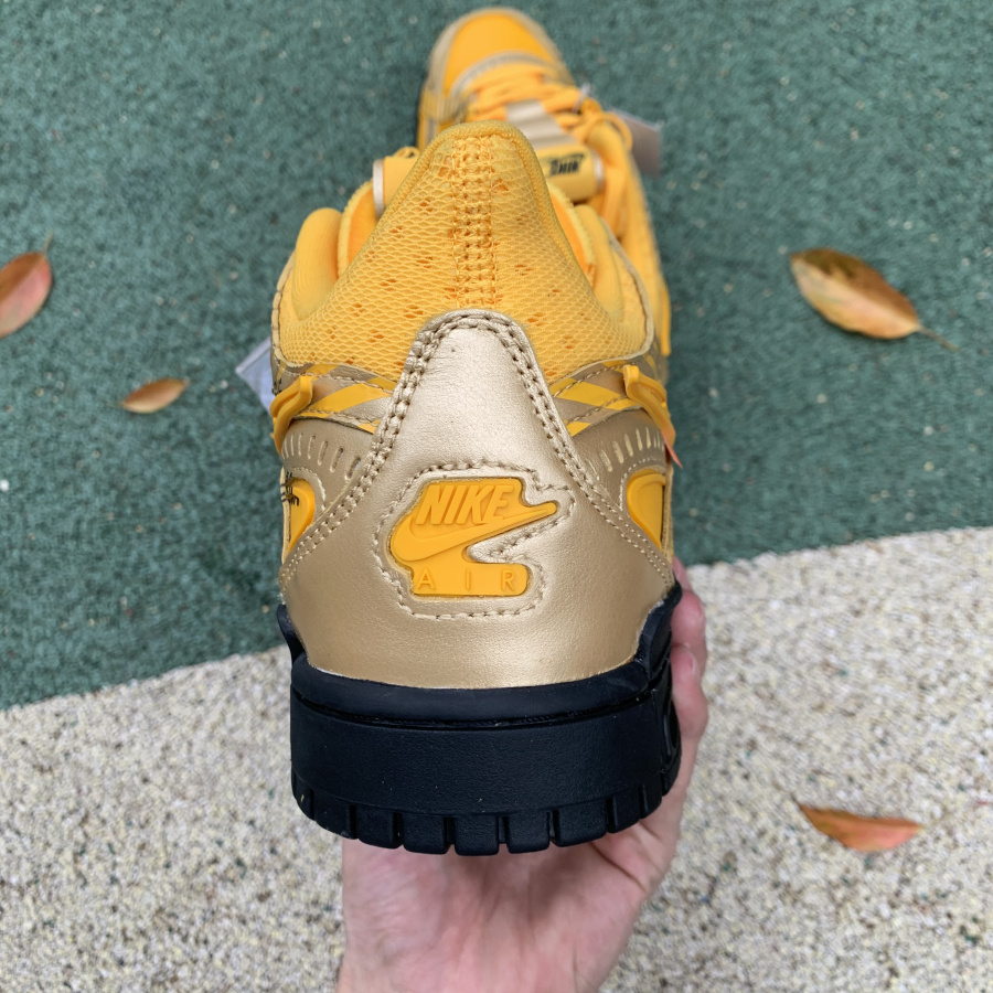 Nike Air Rubber Dunk Off-White University Gold - DopestKickz