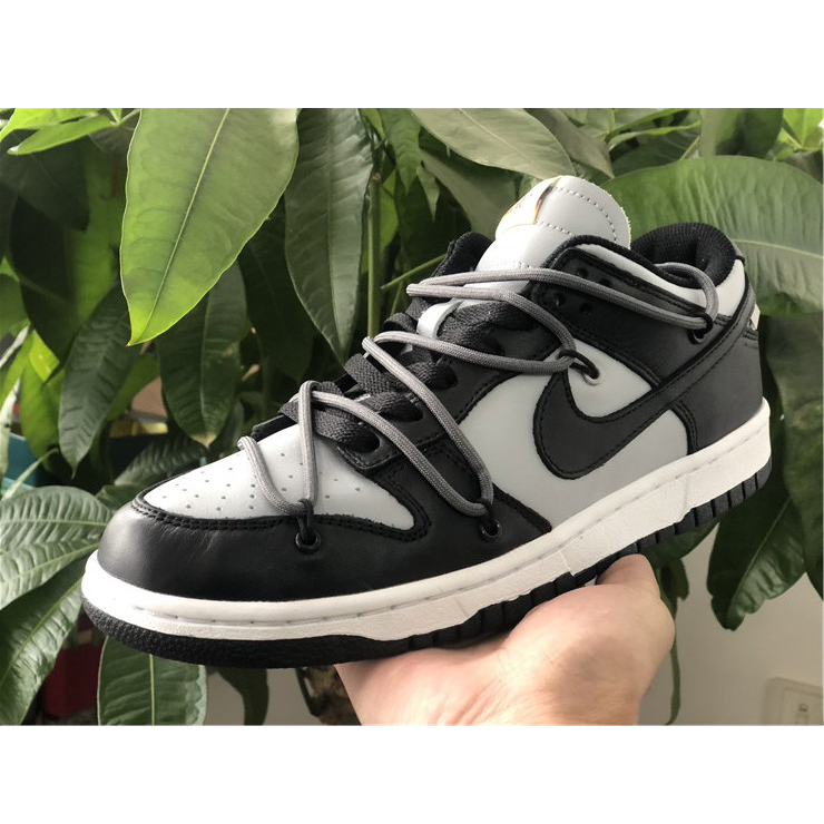Off-White X Nike Dunk Low Grey Black CT0856-007 - DopestKickz