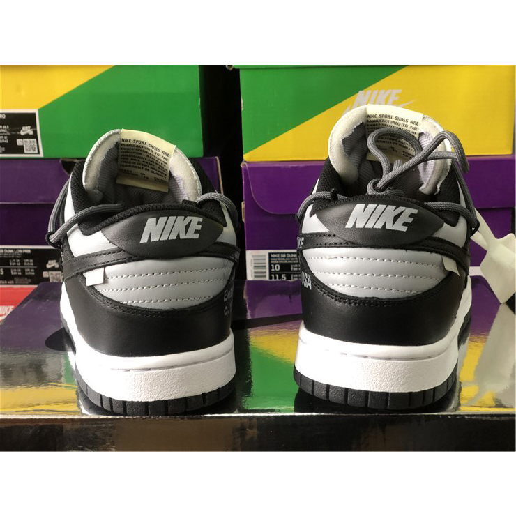 Off-White X Nike Dunk Low Grey Black CT0856-007 - DopestKickz