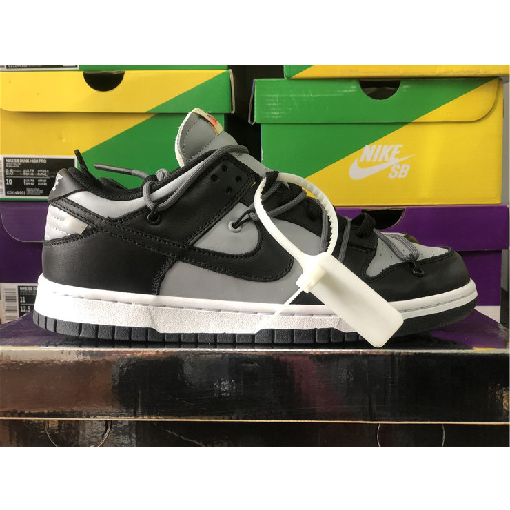 Off-White X Nike Dunk Low Grey Black CT0856-007 - DopestKickz