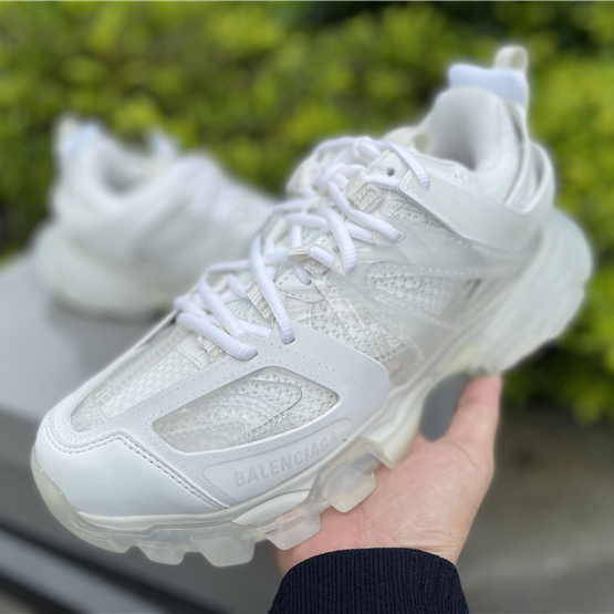 Balenciaga Track Panelled Faux-leather Trainers - DopestKickz