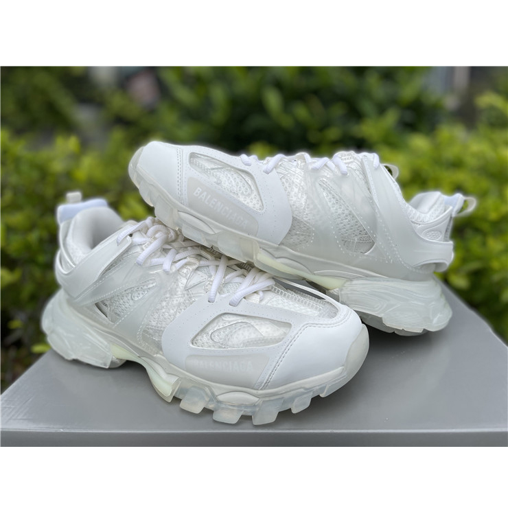 Balenciaga Track Panelled Faux-leather Trainers - DopestKickz