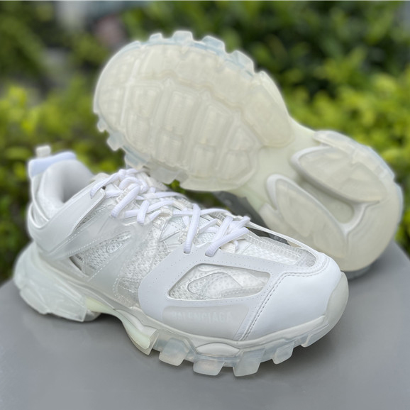 Balenciaga Track Panelled Faux-leather Trainers - DopestKickz