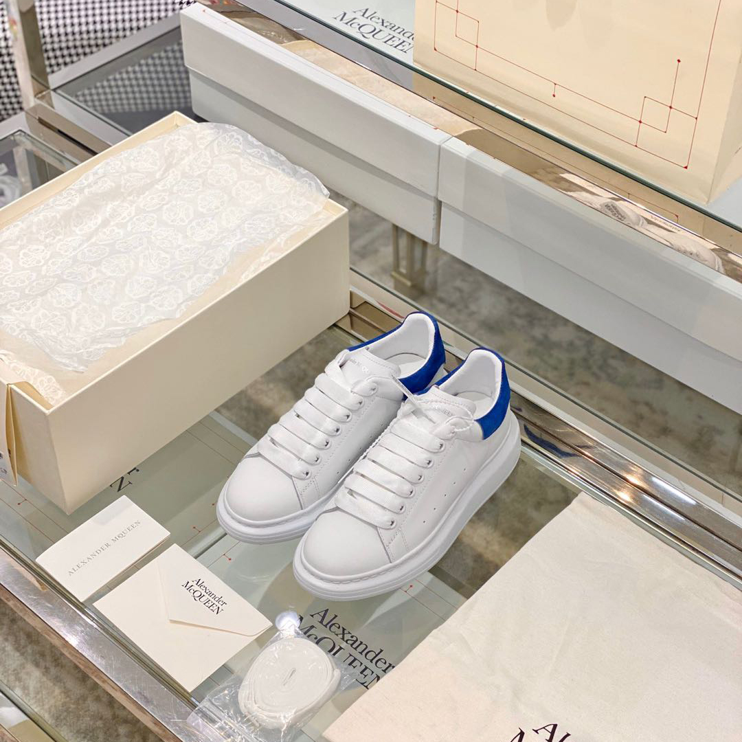 Alexander Mqueen Low-Top Air Platform Leather Sneakers    - DopestKickz