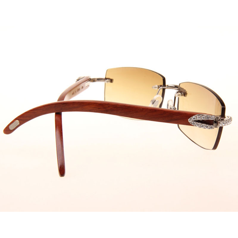 Cartier 3524012 Diamond Wood Sunglasses In Silver - DopestKickz