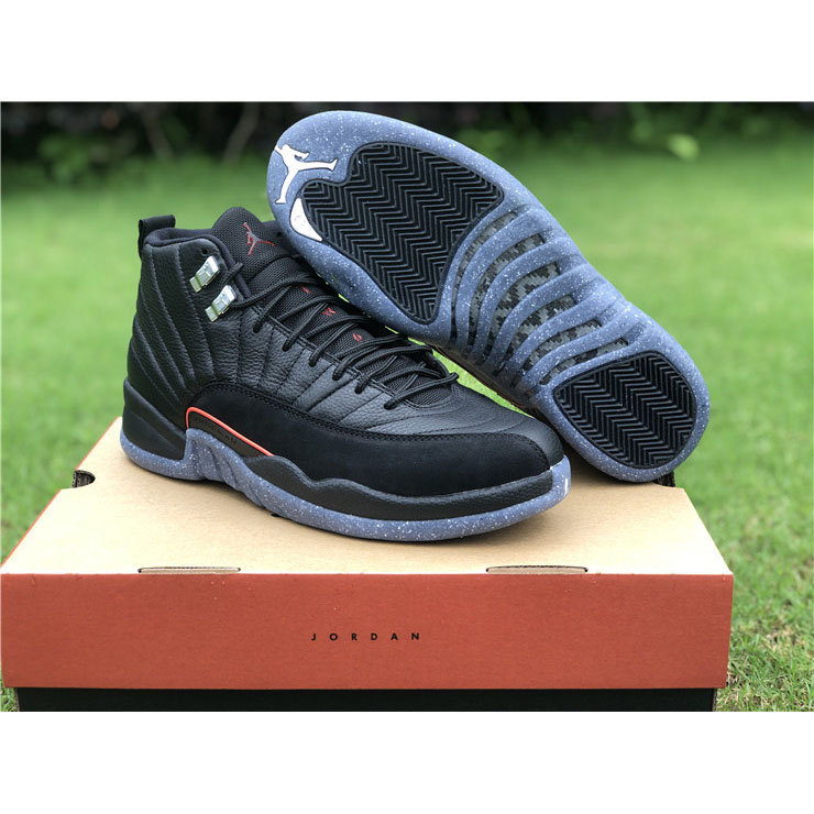 Jordan AJ12 Retro “Utility” Black/Bright Crimson White DC1062-006 - DopestKickz