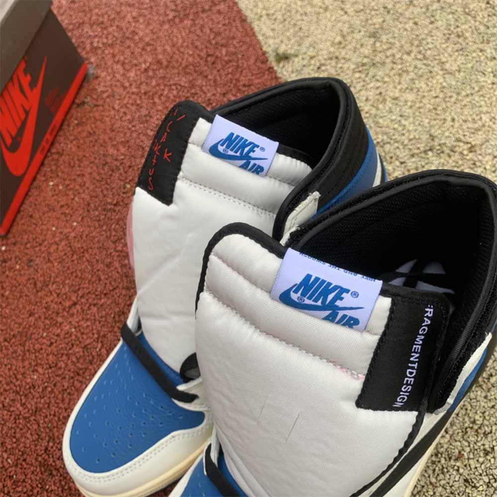Jordan Travis Scott X Fragment X AJ1 High OG SP “Military Blue” - DopestKickz