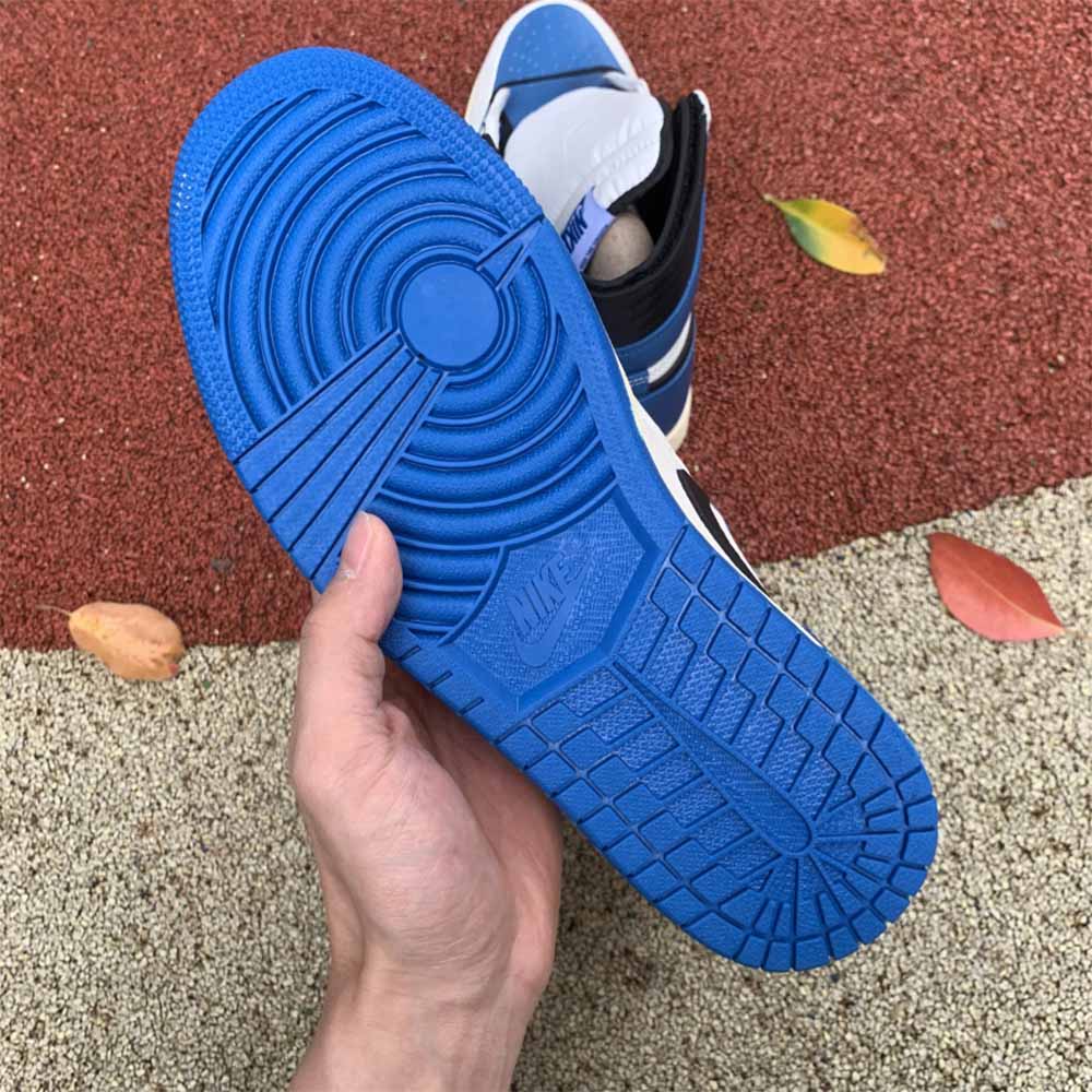 Jordan Travis Scott X Fragment X AJ1 High OG SP “Military Blue” - DopestKickz