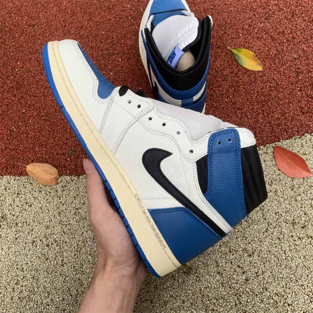 Jordan Travis Scott X Fragment X AJ1 High OG SP “Military Blue” - DopestKickz