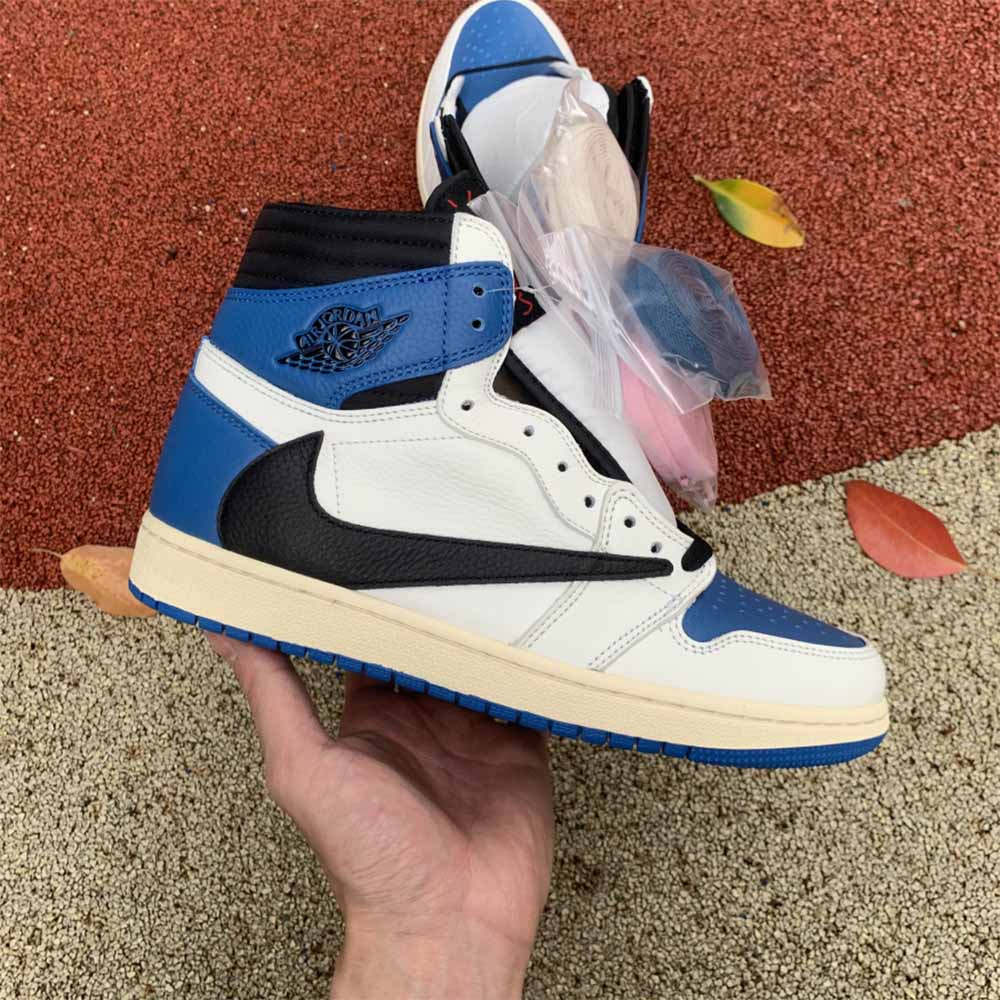 Jordan Travis Scott X Fragment X AJ1 High OG SP “Military Blue” - DopestKickz