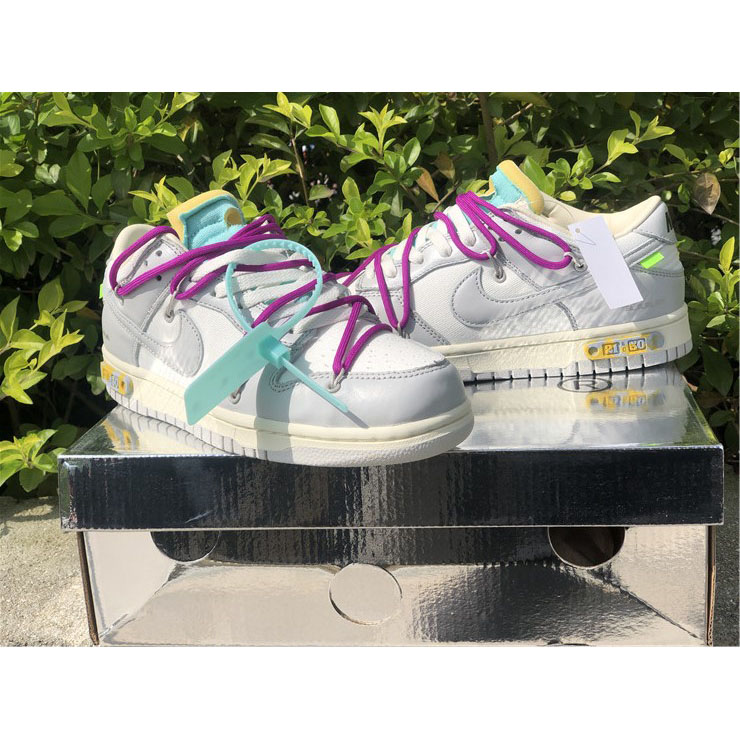 Nike Dunk Low Off-White Lot 21 Sneaker     DM1602-100 - DopestKickz
