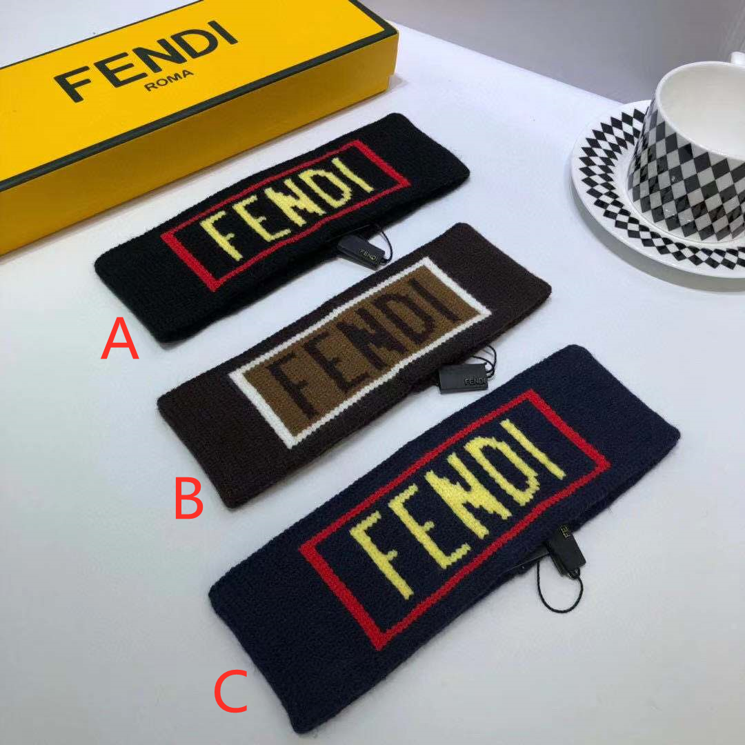 Fendi Logo Printed Headband - DopestKickz