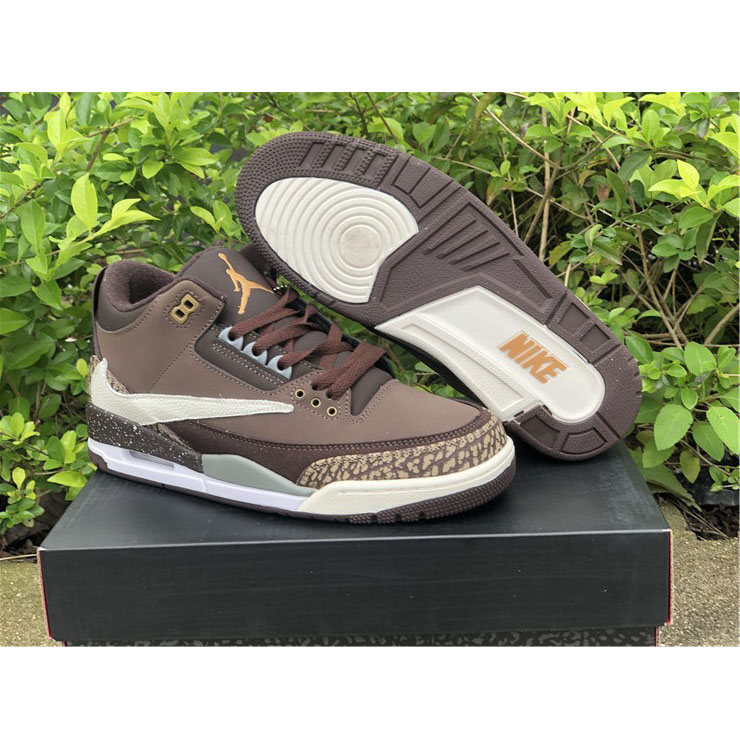 Jordan  Travis Scott X AJ 3 Brown  - DopestKickz