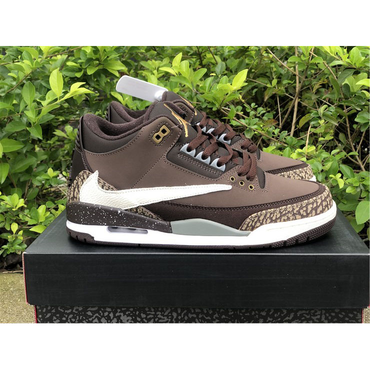 Jordan  Travis Scott X AJ 3 Brown  - DopestKickz