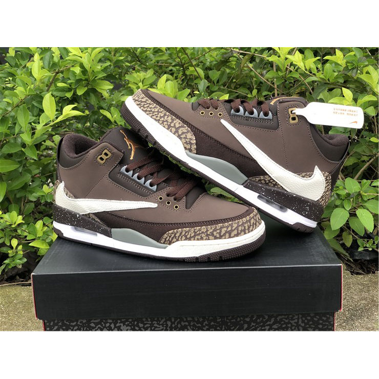 Jordan  Travis Scott X AJ 3 Brown  - DopestKickz