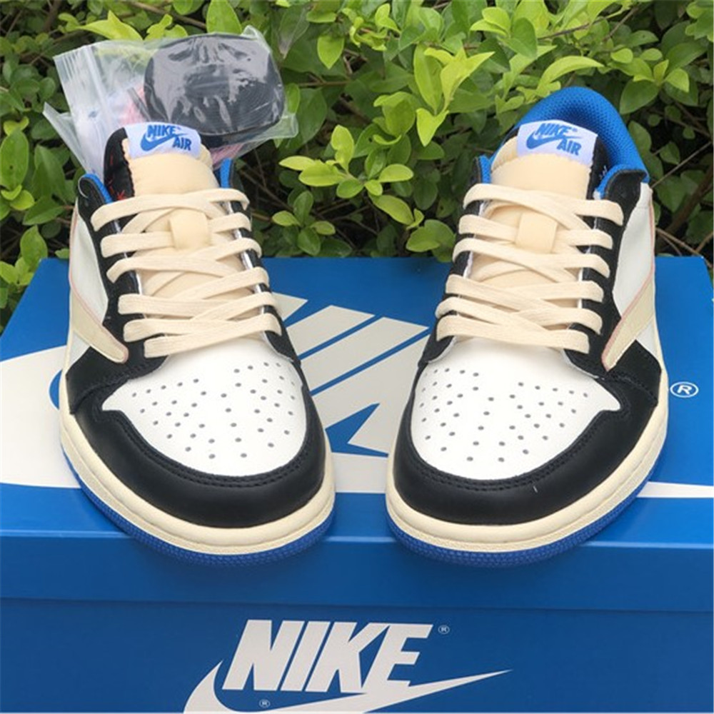 Jordan Travis Scott X Fragment X AJ1 Low OG Sneaker DM7866-140 - DopestKickz