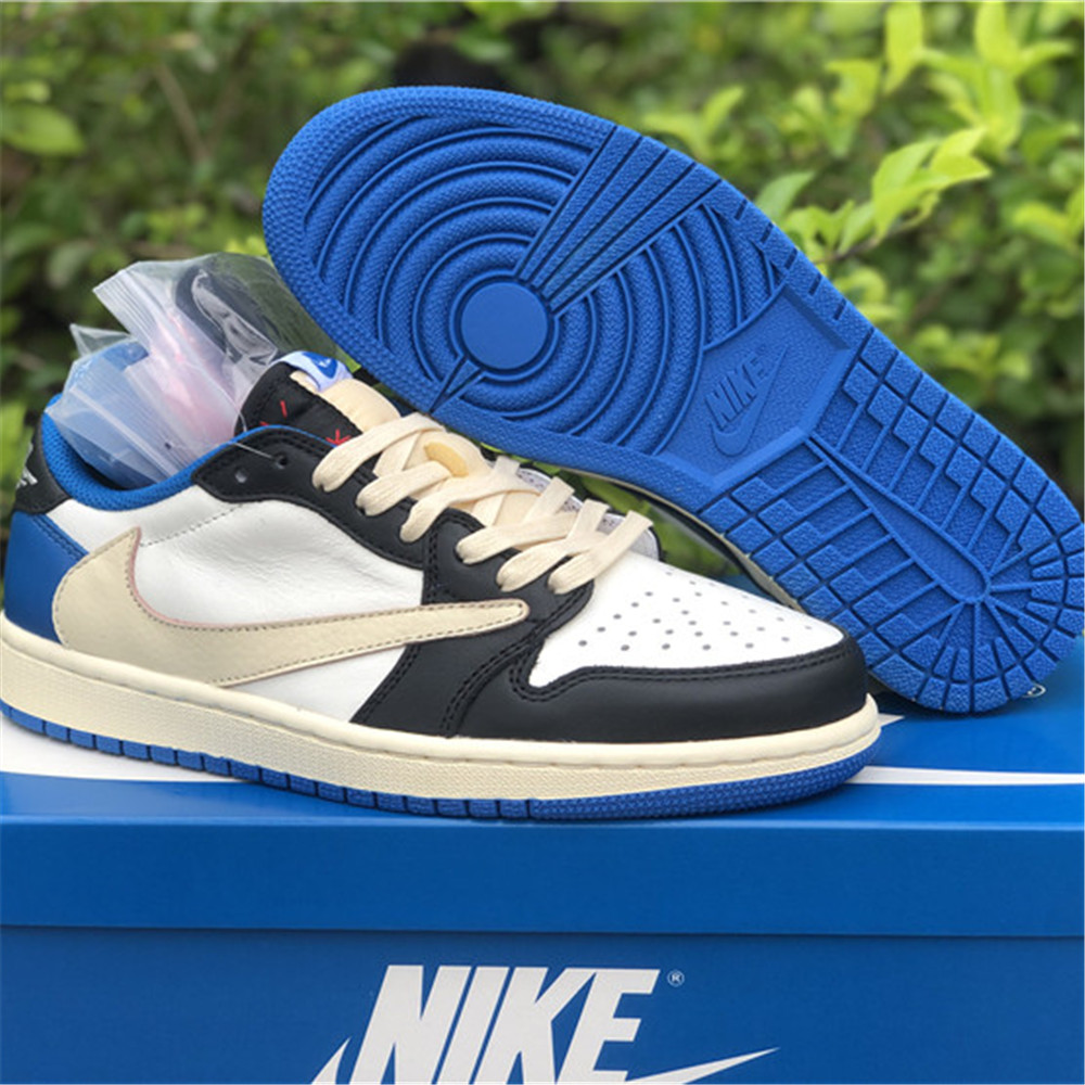 Jordan Travis Scott X Fragment X AJ1 Low OG Sneaker DM7866-140 - DopestKickz