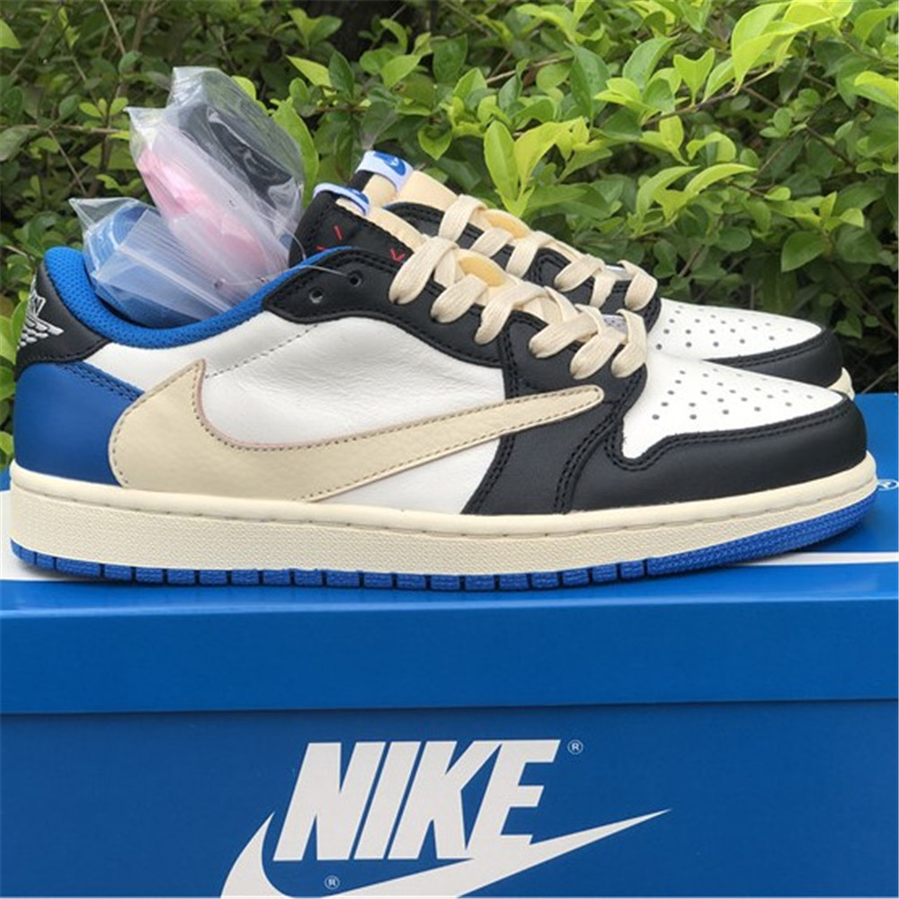 Jordan Travis Scott X Fragment X AJ1 Low OG Sneaker DM7866-140 - DopestKickz