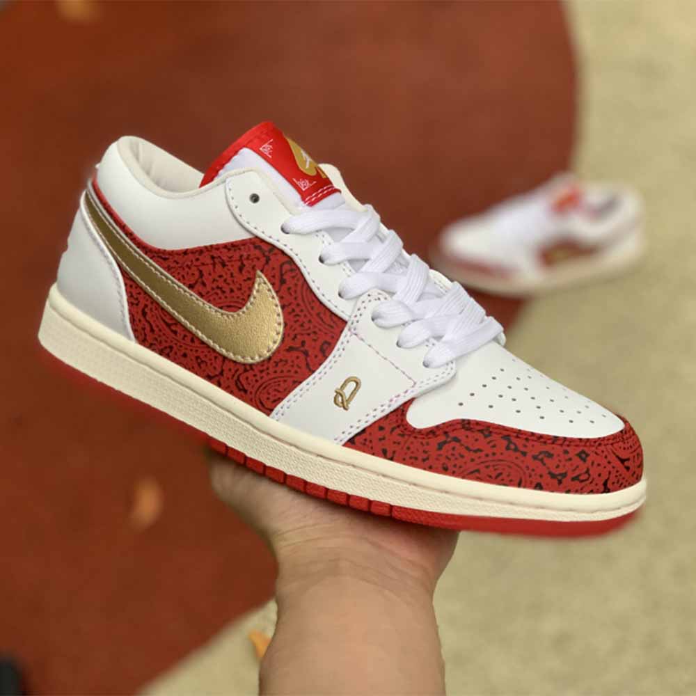 Jordan AJ1 Low SE Spades Black Jack - DopestKickz