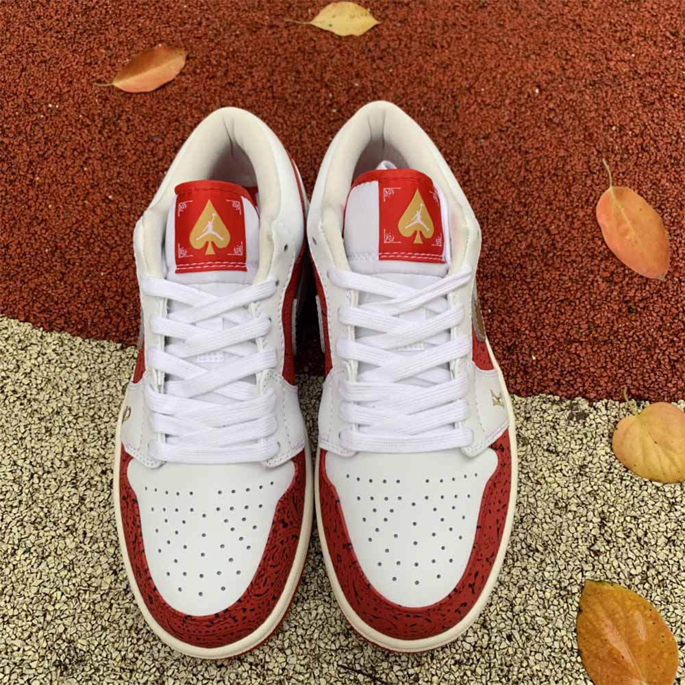Jordan AJ1 Low SE Spades Black Jack - DopestKickz
