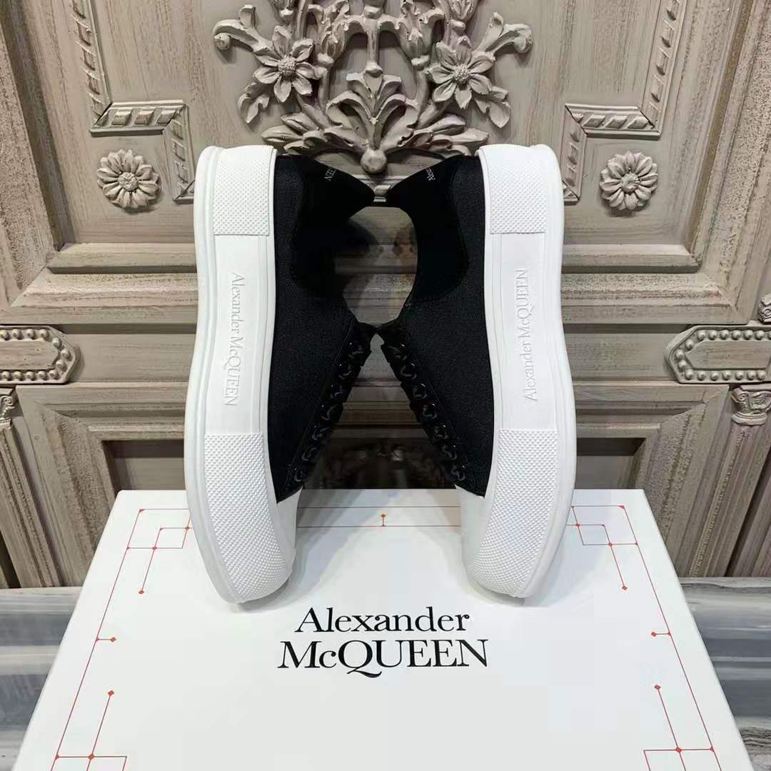 Alexander Mqueen Deck Lace-Up Plimsoll Sneaker - DopestKickz