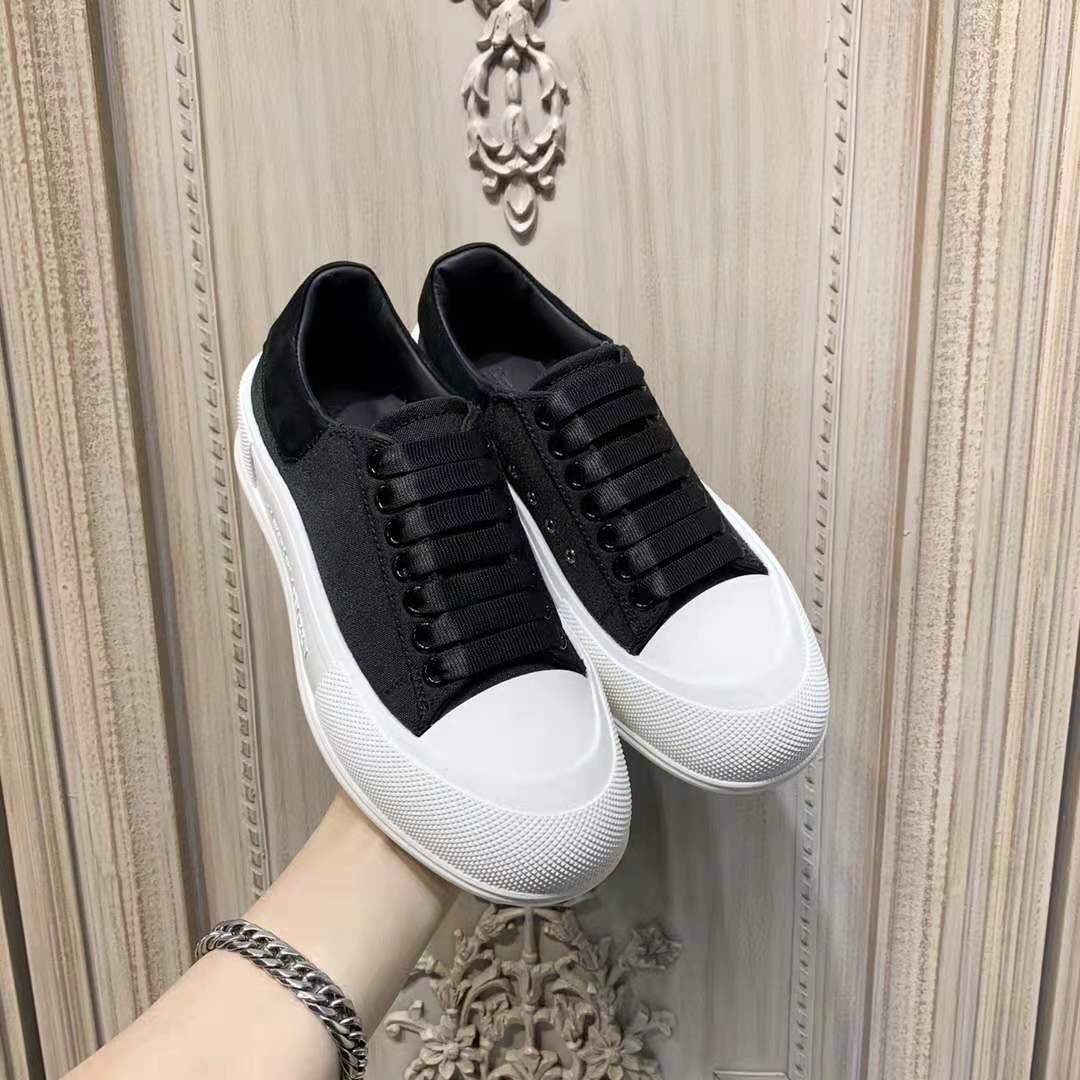 Alexander Mqueen Deck Lace-Up Plimsoll Sneaker - DopestKickz