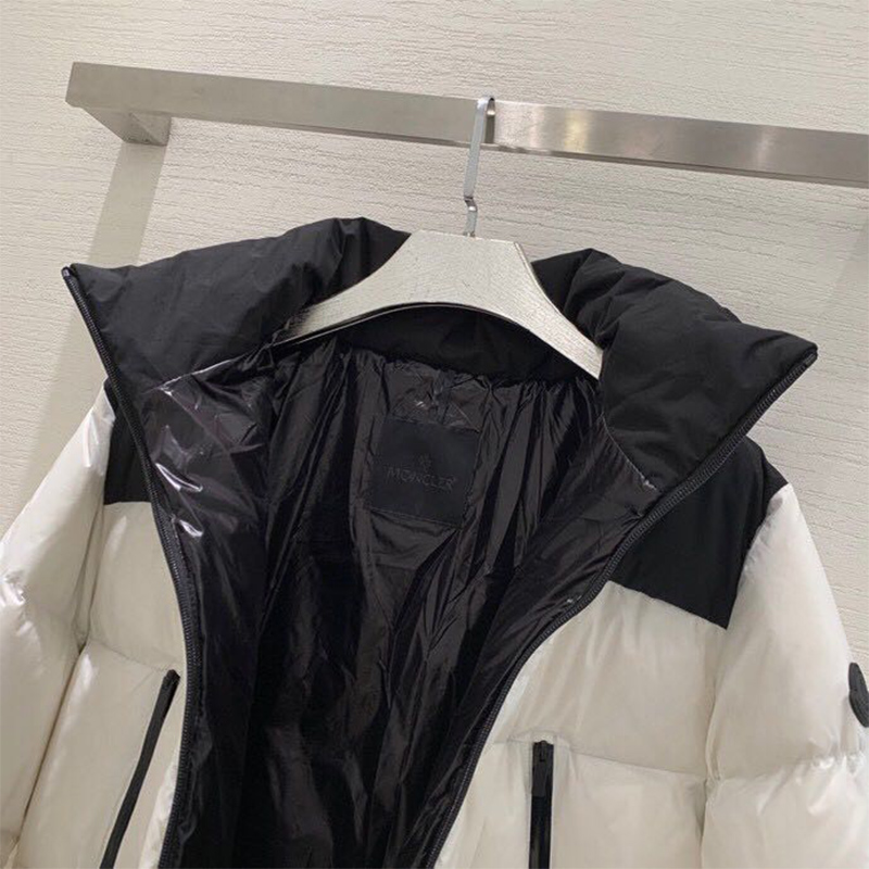 Moncler Jasione Short Down Jacket In White - DopestKickz