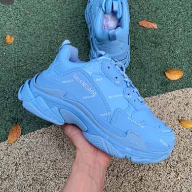 Balenciaga Men's Allover Logo Triple   Sneaker - DopestKickz