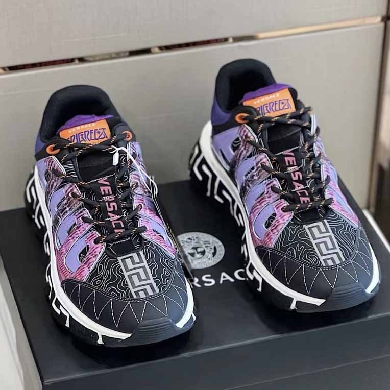 Versace Trigreca Sneakers Purple - DopestKickz