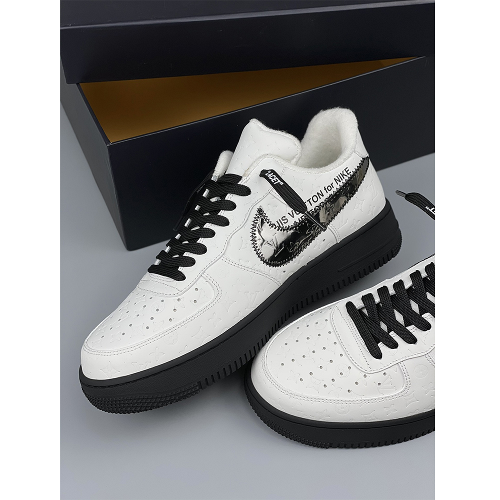 Louis Vuitton X Nike Air Force 1 Sneaker White - DopestKickz