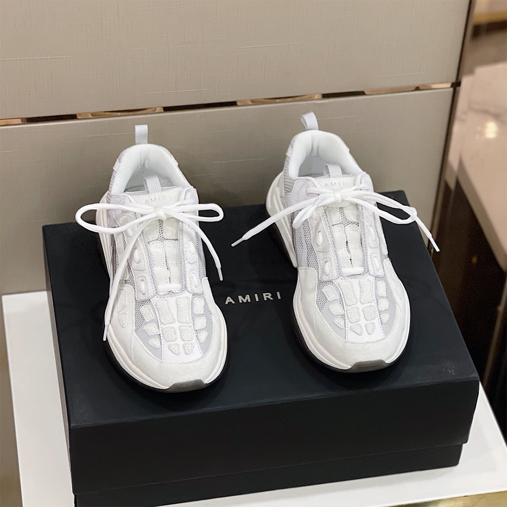 Amiri Bone Runner Sneakers White - DopestKickz