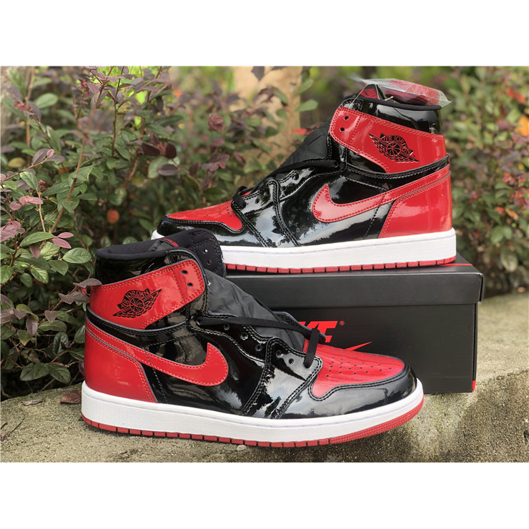 Jordan AJ 1 High OG “Bred Patent” 555088-063 - DopestKickz