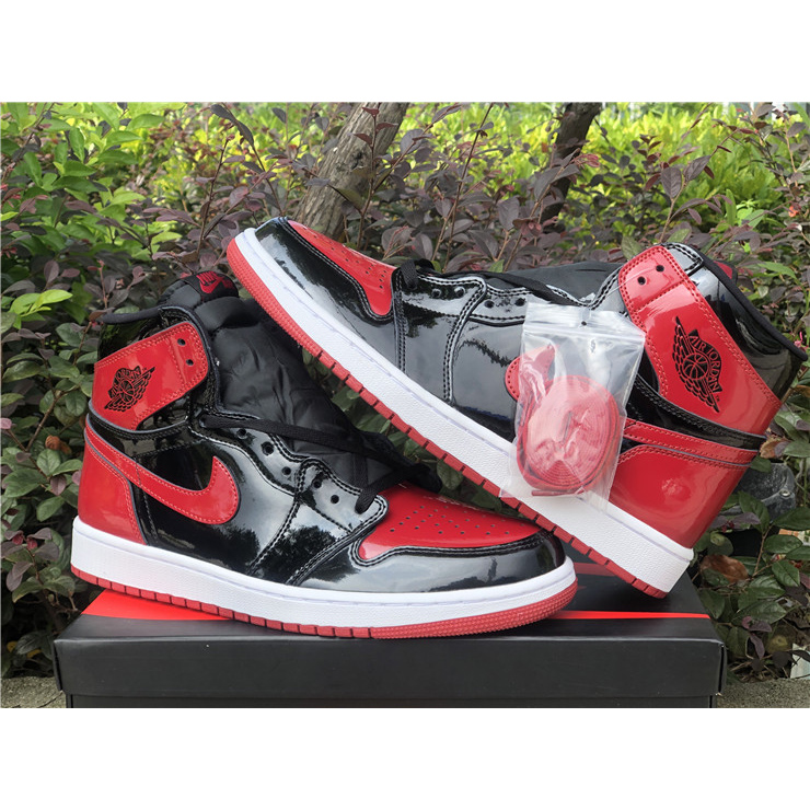 Jordan AJ 1 High OG “Bred Patent” 555088-063 - DopestKickz