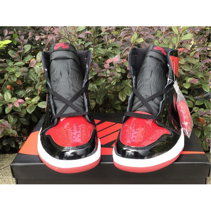 Jordan AJ 1 High OG “Bred Patent” 555088-063 - DopestKickz