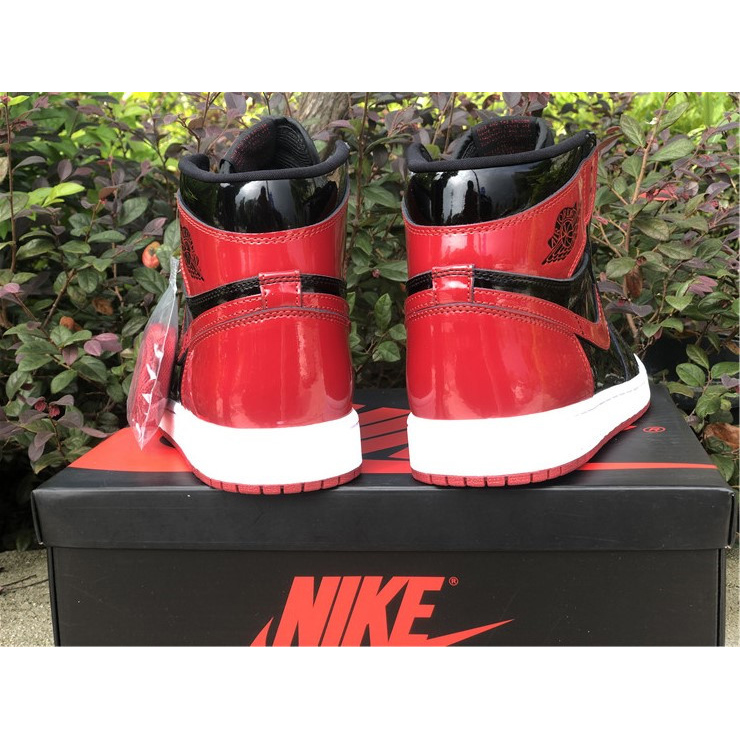 Jordan AJ 1 High OG “Bred Patent” 555088-063 - DopestKickz
