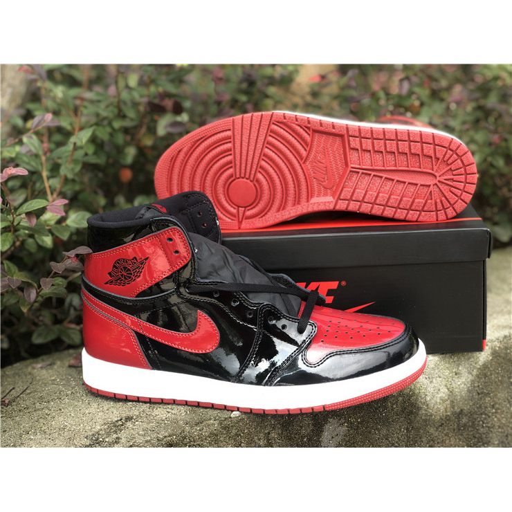 Jordan AJ 1 High OG “Bred Patent” 555088-063 - DopestKickz