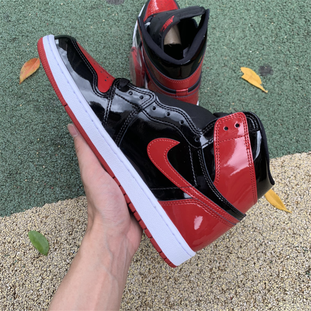Jordan AJ1 High OG “Bred Patent” - DopestKickz