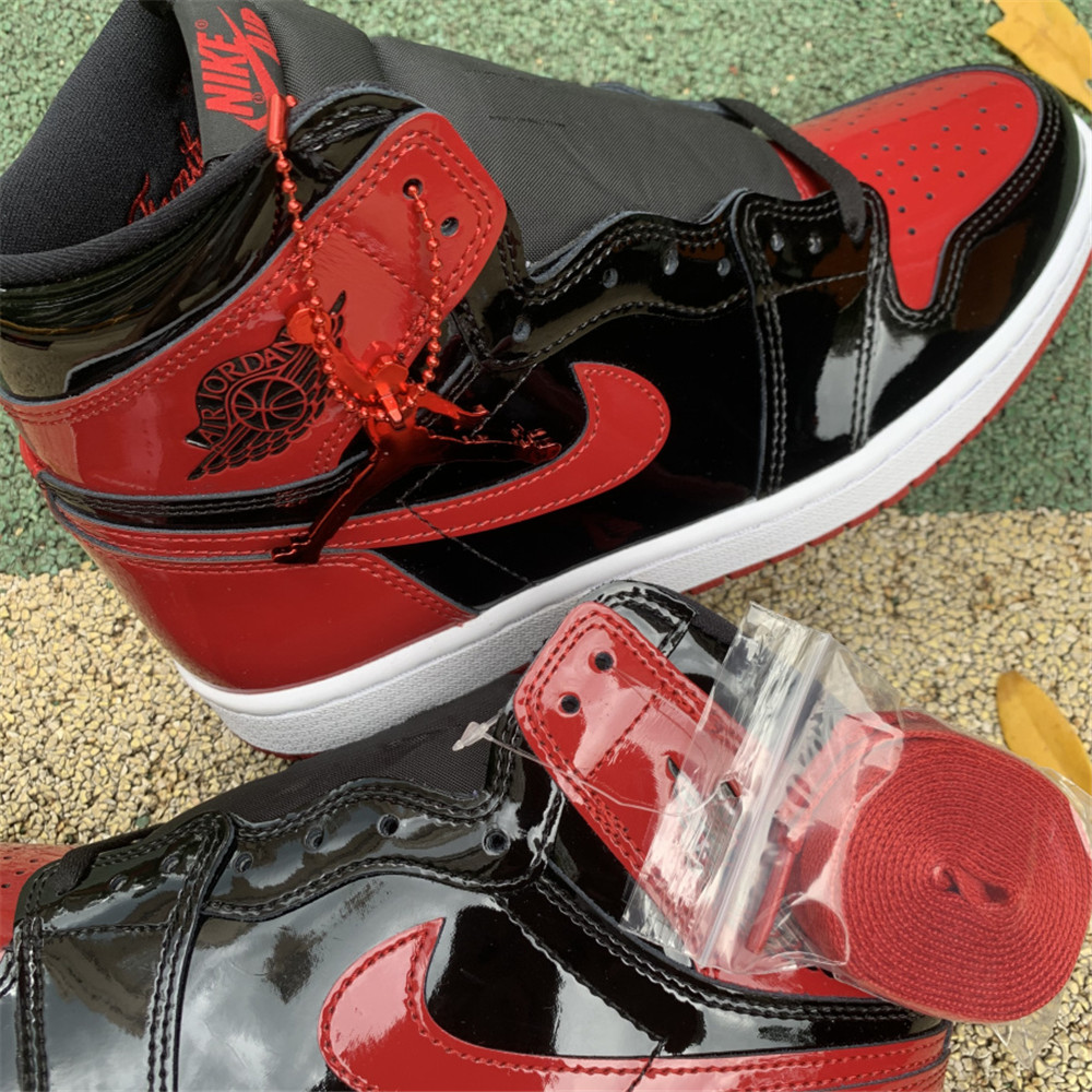 Jordan AJ1 High OG “Bred Patent” - DopestKickz
