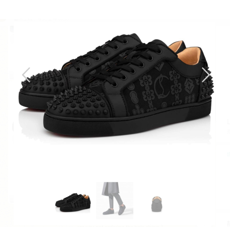 Christian Louboutin Louis Junior Spikes Orlato Sneakers - DopestKickz