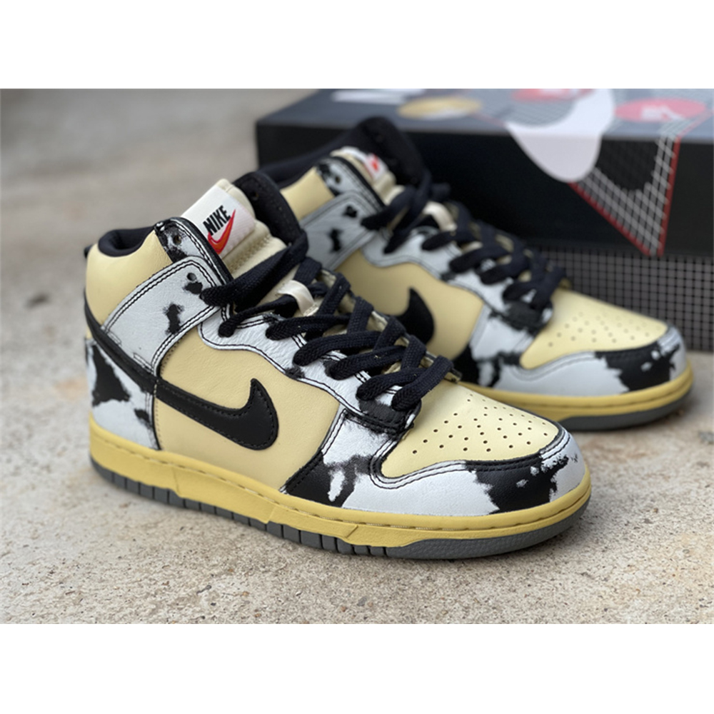 Nike Dunk High 1985 "Black Acid Wash" - DopestKickz