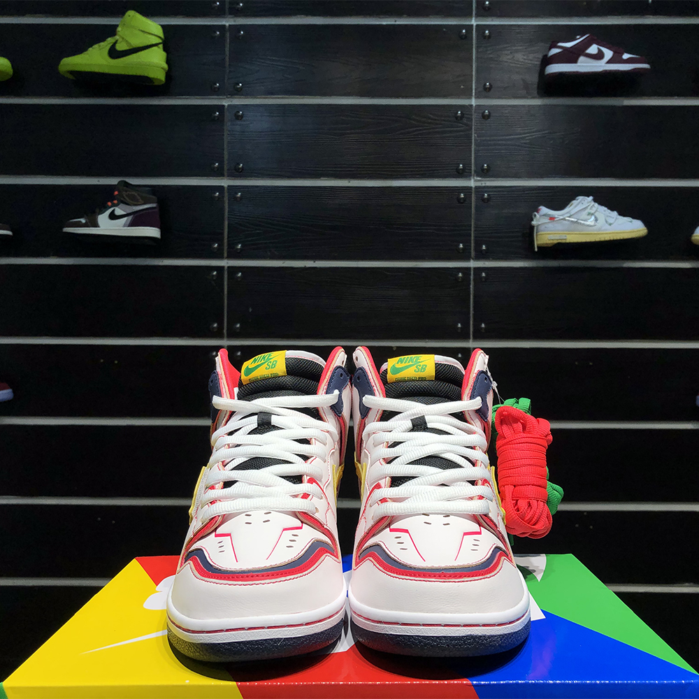 Gundam X Nike SB Dunk High Project RX-0 Unicorn - DopestKickz