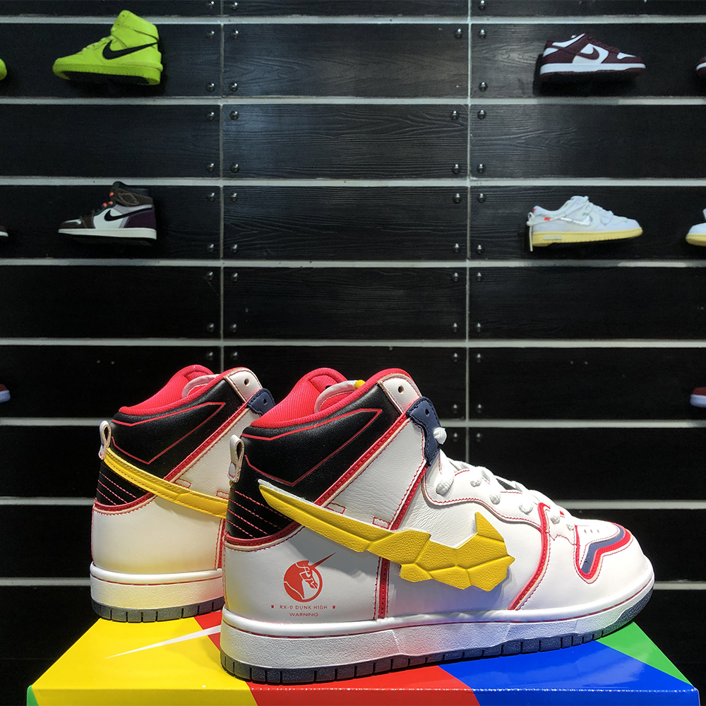 Gundam X Nike SB Dunk High Project RX-0 Unicorn - DopestKickz