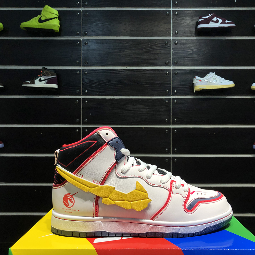 Gundam X Nike SB Dunk High Project RX-0 Unicorn - DopestKickz